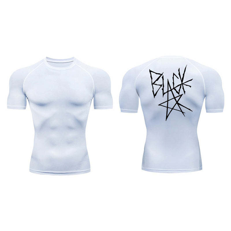 Black Star Compression T-Shirt-Coordom