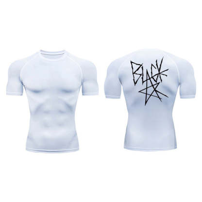 Black Star Compression T-Shirt-Coordom