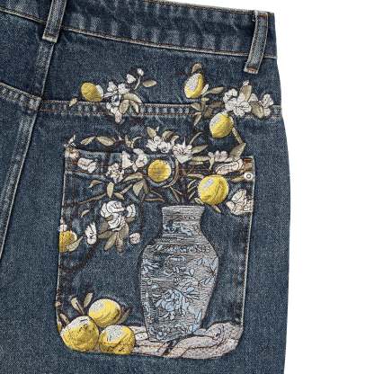 "garden of eden" indigo Denim-Coordom