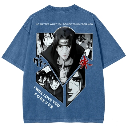 Naruto Unisex Fit Washed T-Shirt 2502003552-Coordom