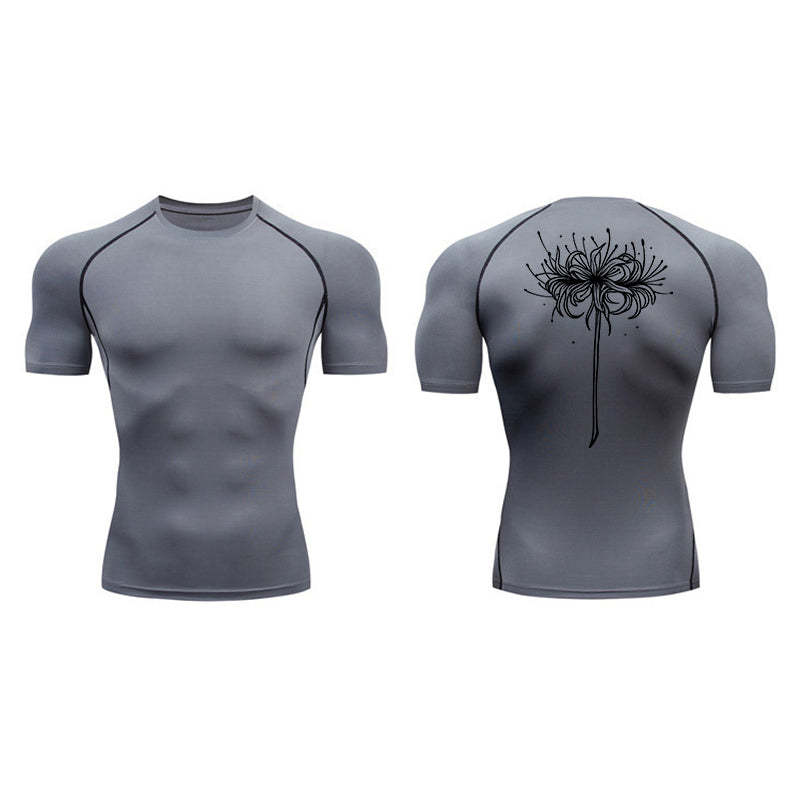 Red Spider Lily Compression T-Shirt-Coordom