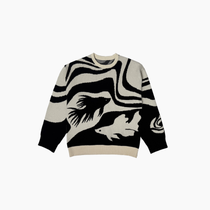 Cursed Path Knit Sweater-Coordom