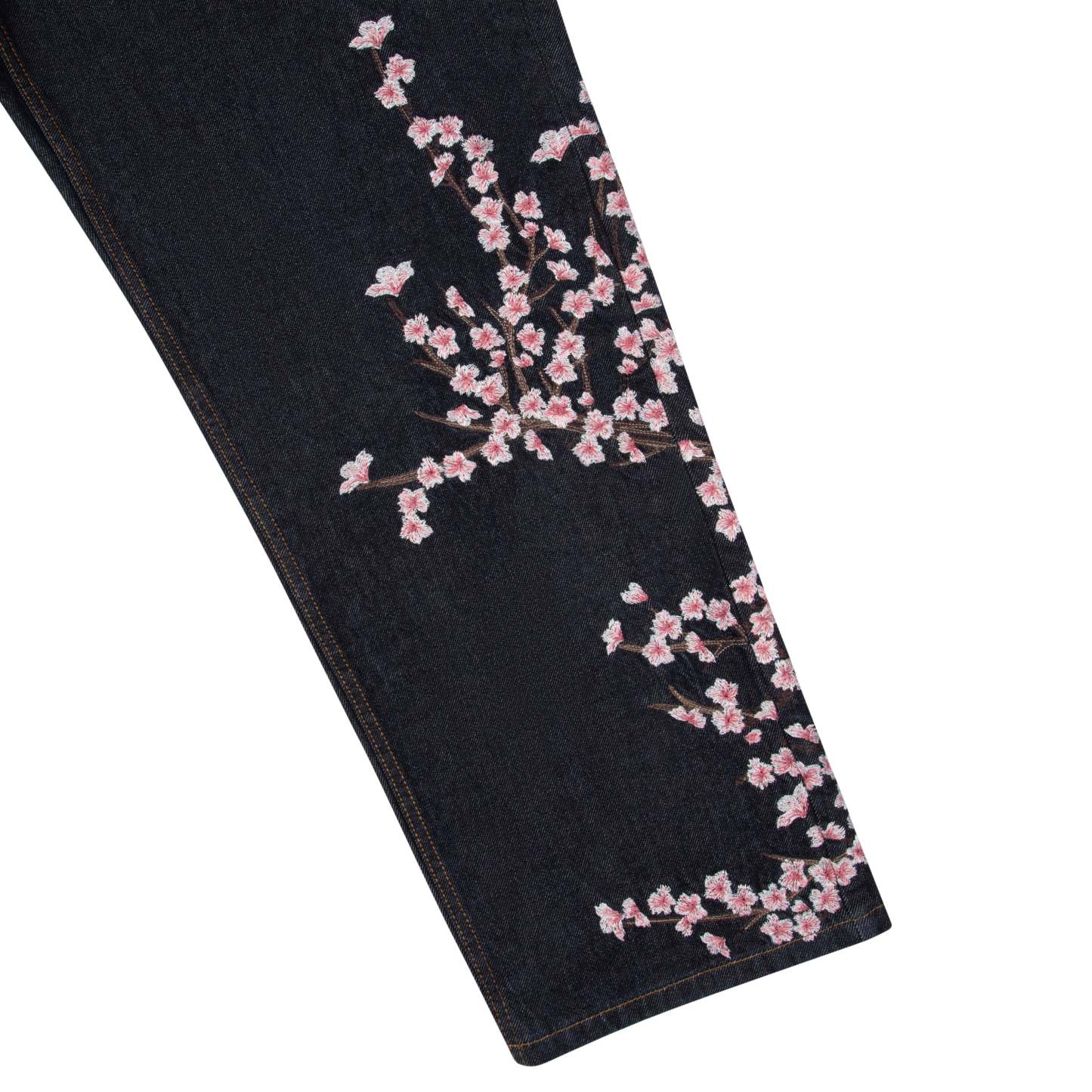 Blossom V3 Indigo Raw Denim Jeans | Vintage Streetwear Baggy Pants-Coordom