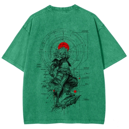 Naruto Unisex Fit Washed T-Shirt 2508017092-Coordom