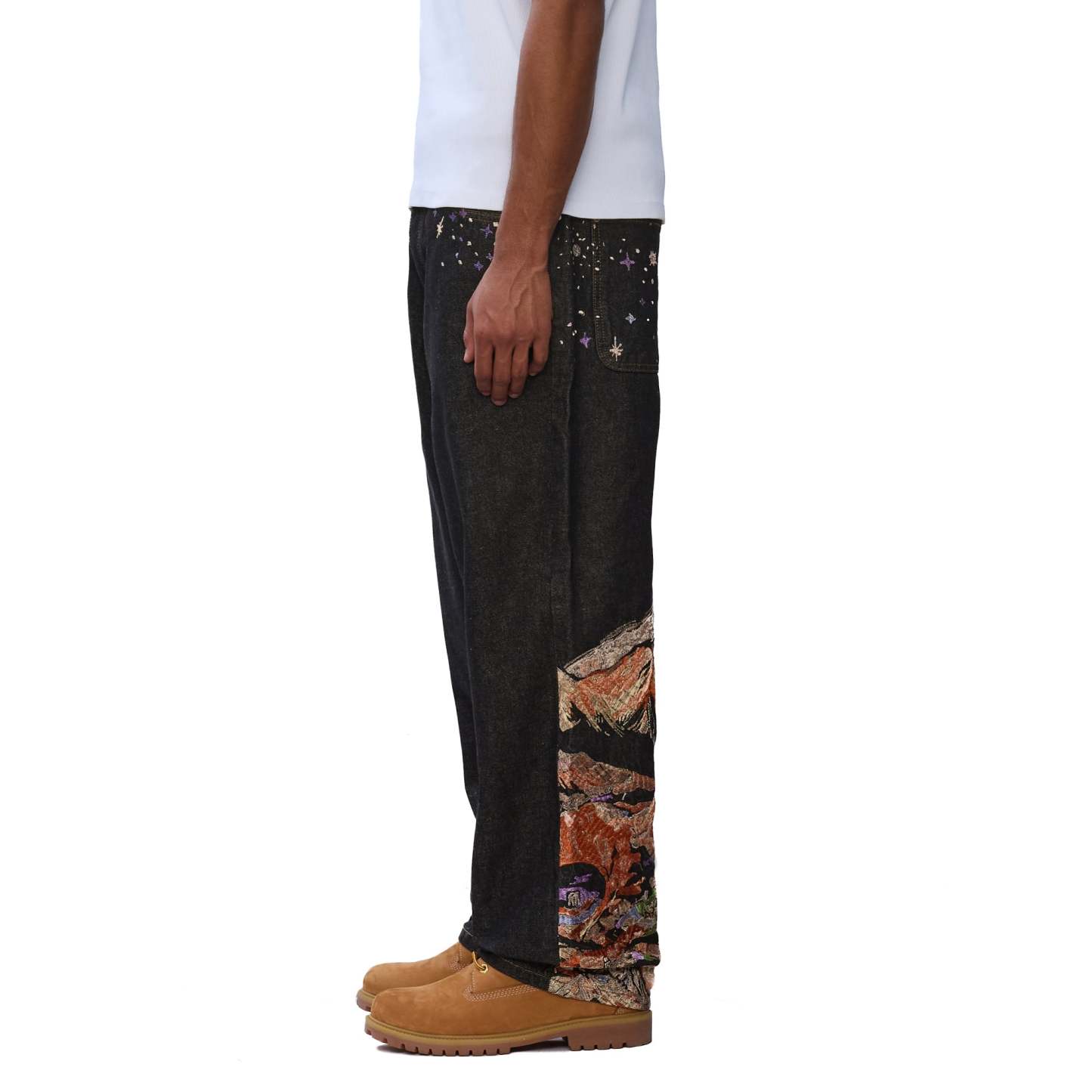"sunset" black raw Denim-Coordom