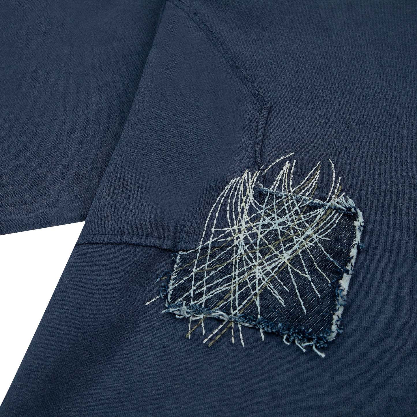 "sashiko" T Shirt navy-Coordom