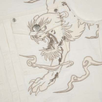 "yakuza" denim Jacket off white-Coordom