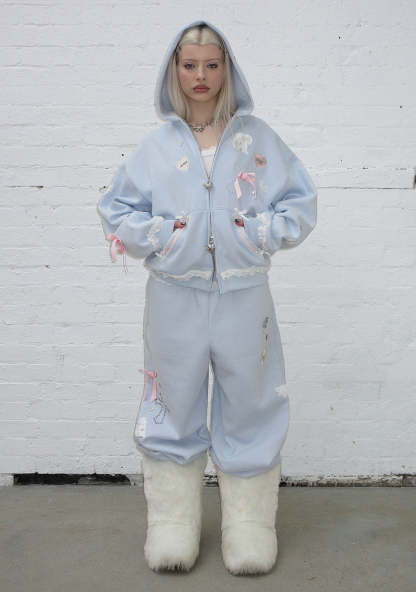 WHISPER OVERSIZED SWEATPANTS BABY BLUE-Coordom
