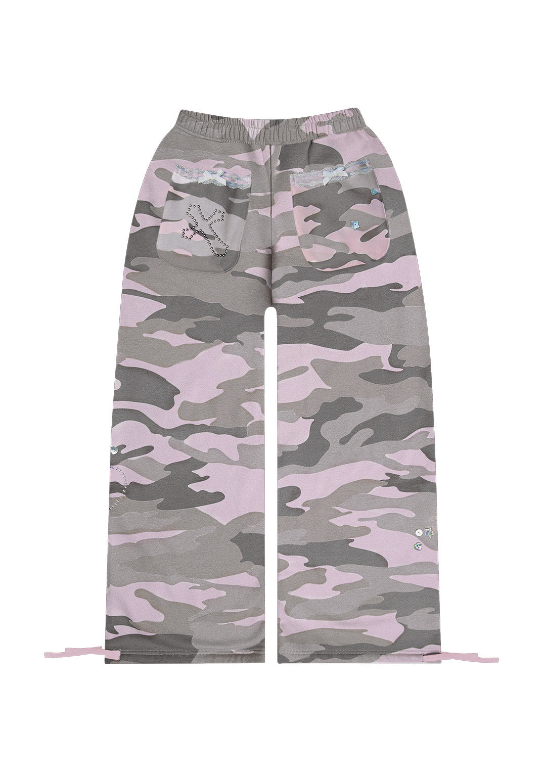 WHISPER OVERSIZED SWEATPANTS PASTEL CAMO-Coordom