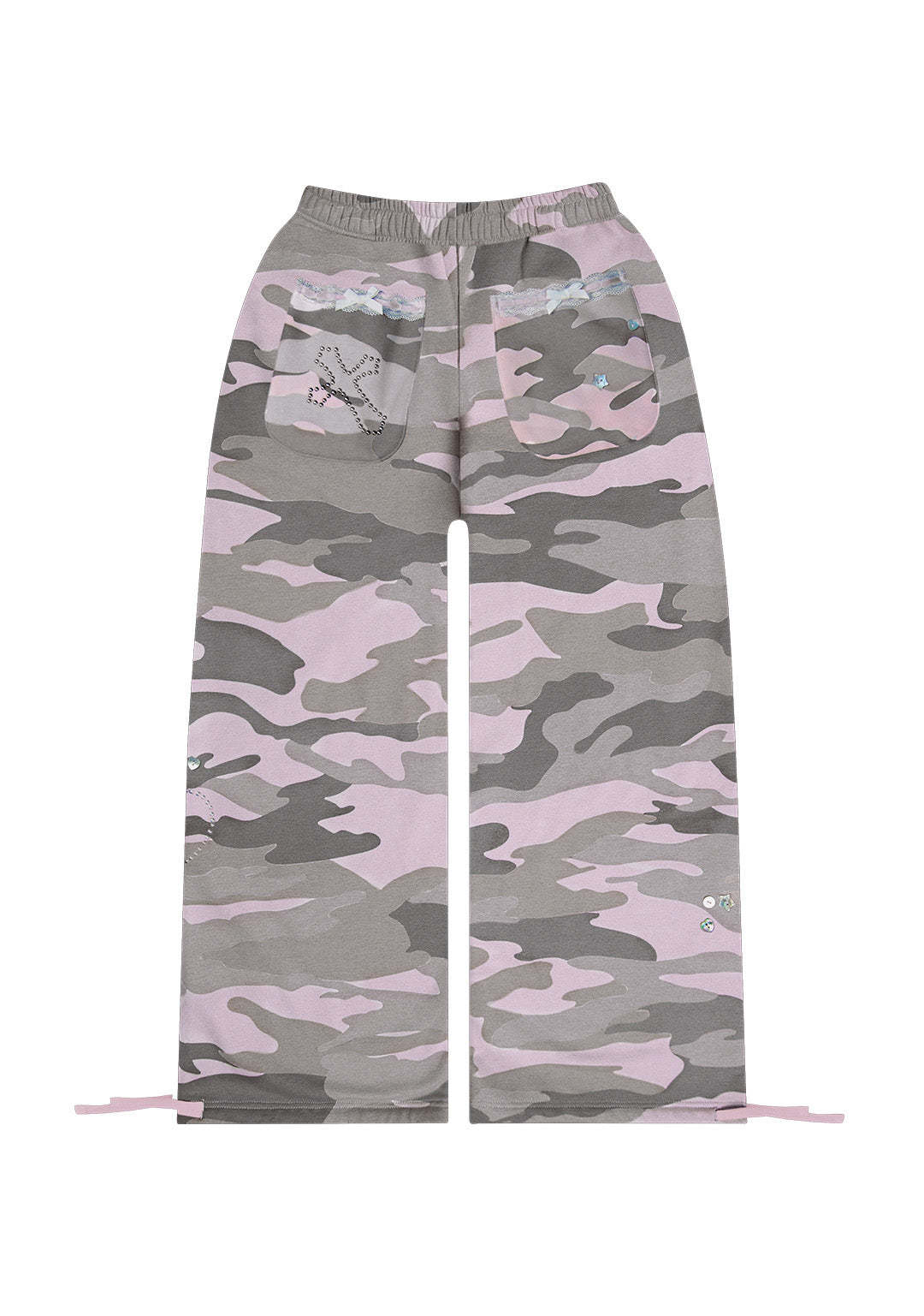 WHISPER OVERSIZED SWEATPANTS PASTEL CAMO-Coordom