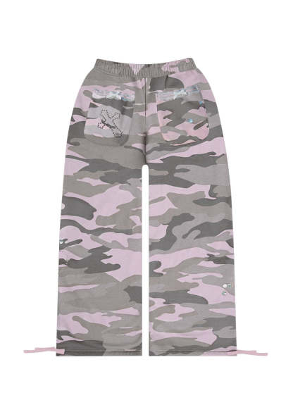 WHISPER OVERSIZED SWEATPANTS PASTEL CAMO-Coordom
