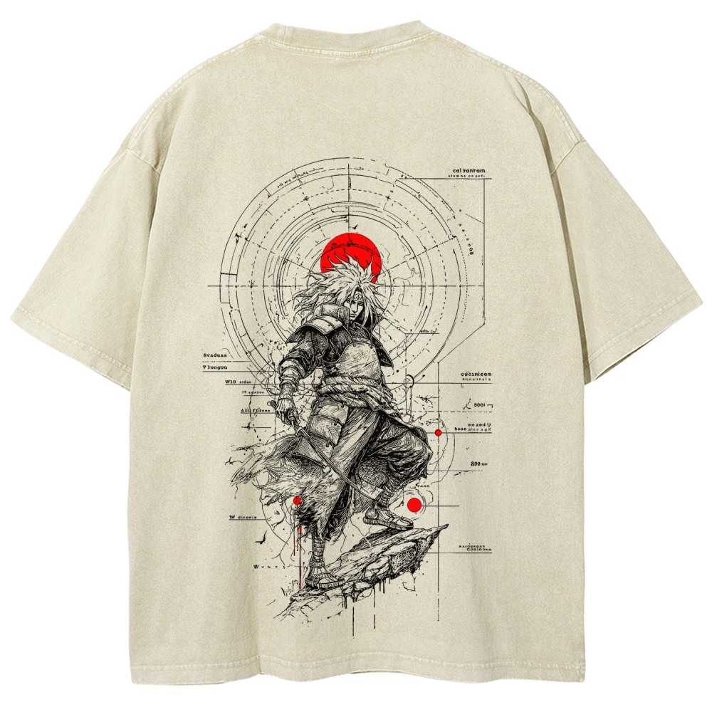 Naruto Unisex Fit Washed T-Shirt 2508017092-Coordom