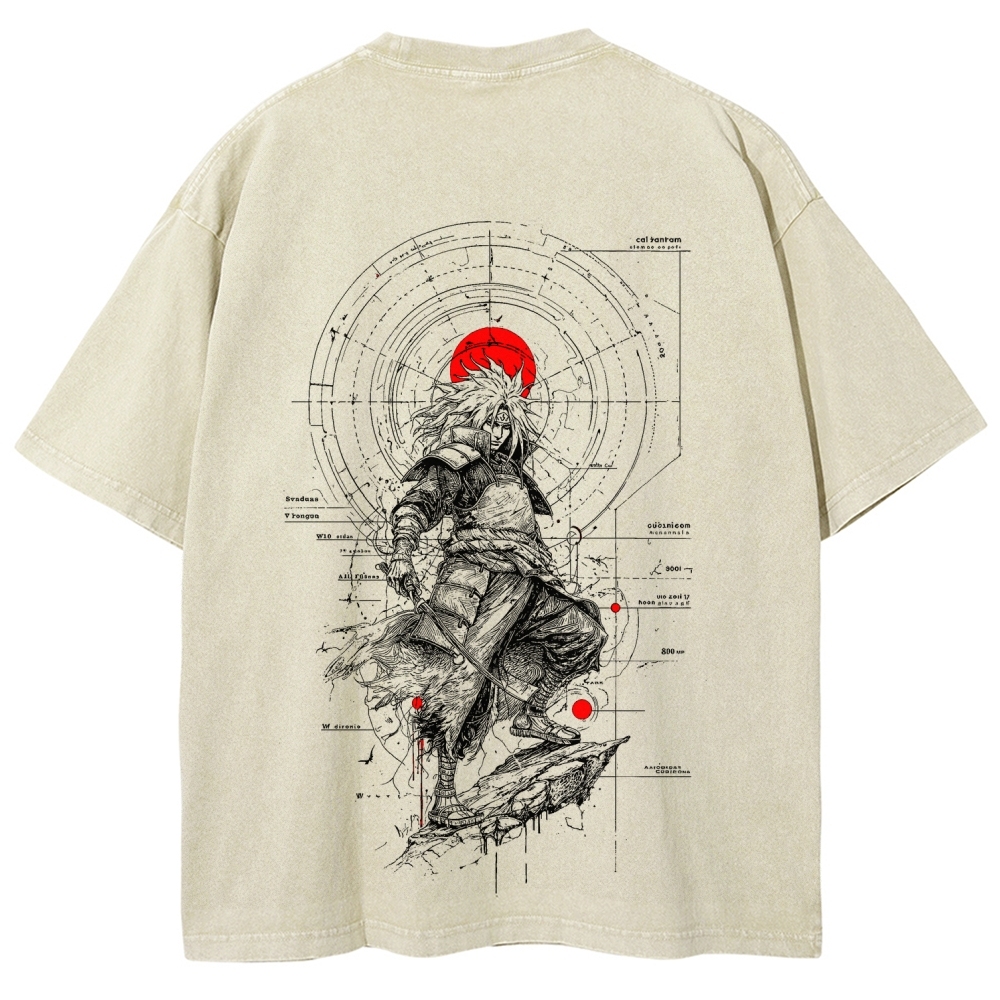 Naruto Unisex Fit Washed T-Shirt 2508017092-Coordom