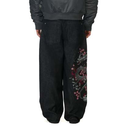 "yakuza" raw Denim black 02-Coordom