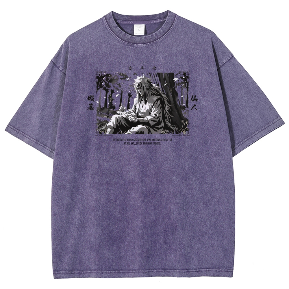 Jiraiya Unisex Fit Washed T-Shirt 2510008383-Coordom