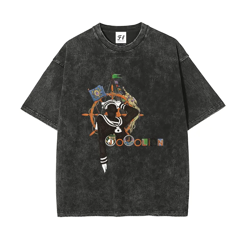 Josuke Higashikata  Jojolion JoJo's Bizarre Adventure Part 8: The Gospel of JoJo Short Sleeve Cotton Unisex Retro Wash Tee-Coordom