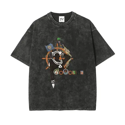 Josuke Higashikata  Jojolion JoJo's Bizarre Adventure Part 8: The Gospel of JoJo Short Sleeve Cotton Unisex Retro Wash Tee-Coordom
