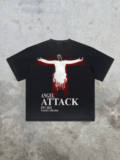 SECOND ANGEL LILITH VINTAGE TEE | EVA-Coordom