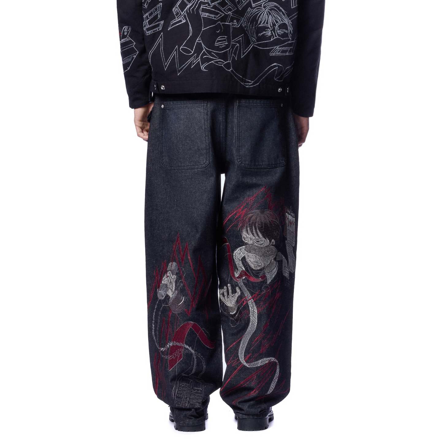 "wall street" black raw Denim-Coordom
