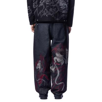 "wall street" black raw Denim-Coordom
