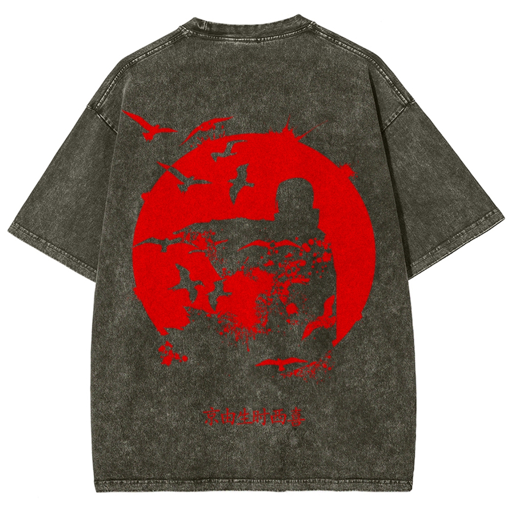 Naruto Unisex Fit Washed T-Shirt 2508023392-Coordom