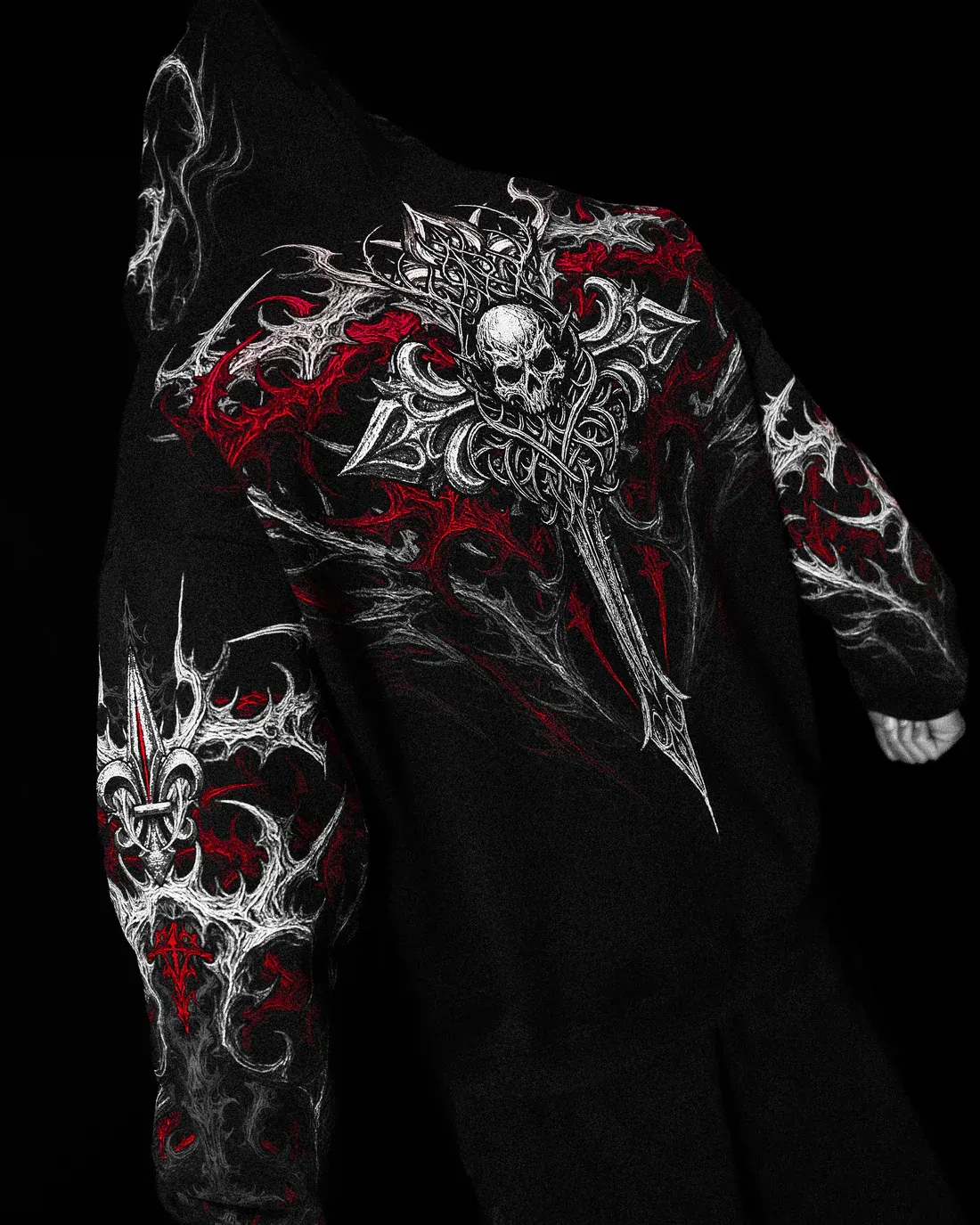 Heavenly Knight Oversized Zipup Hoodie-Coordom