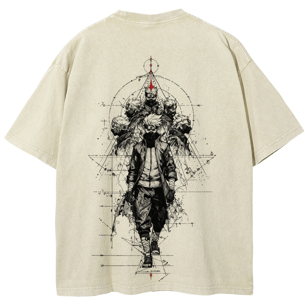 Naruto Unisex Fit Washed T-Shirt 2508017087-Coordom