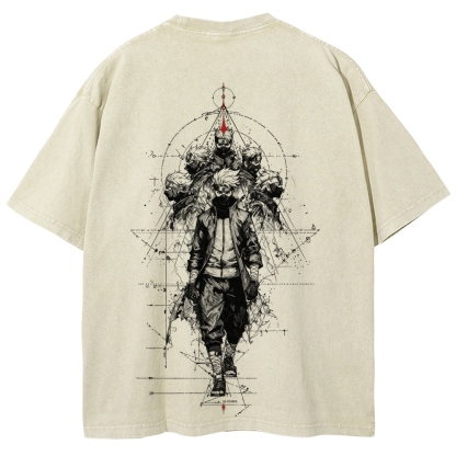 Naruto Unisex Fit Washed T-Shirt 2508017087-Coordom