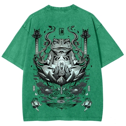 Jiraiya Unisex Fit Washed T-Shirt 2510008383-Coordom
