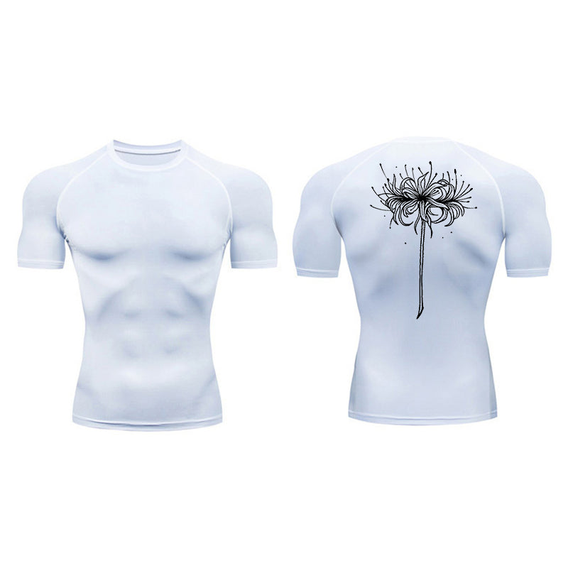 Red Spider Lily Compression T-Shirt-Coordom