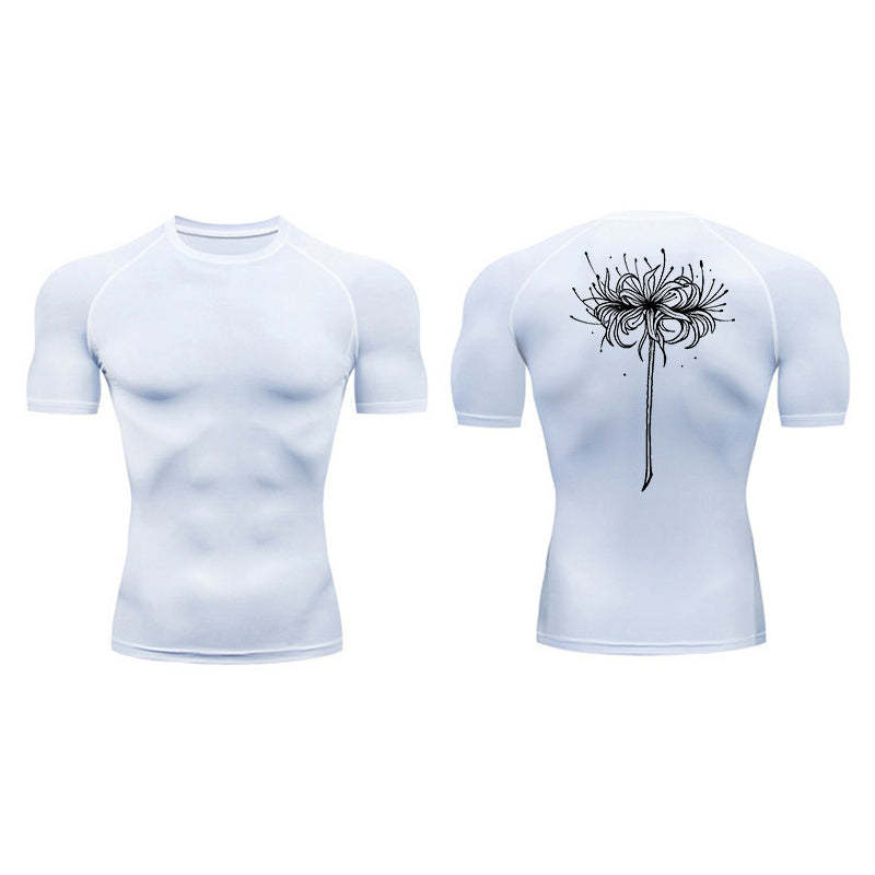 Red Spider Lily Compression T-Shirt-Coordom