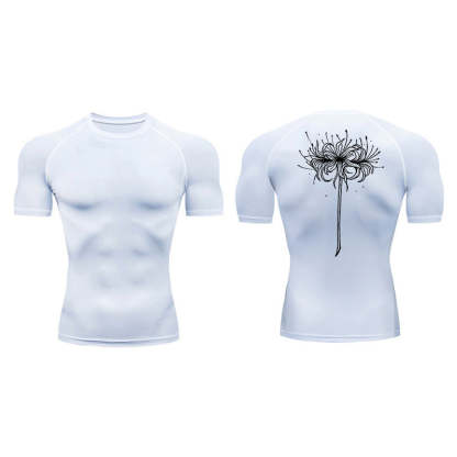 Red Spider Lily Compression T-Shirt-Coordom