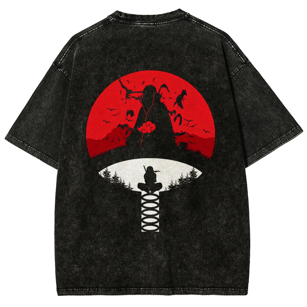 Naruto Unisex Fit Washed T-Shirt 2508023391-Coordom