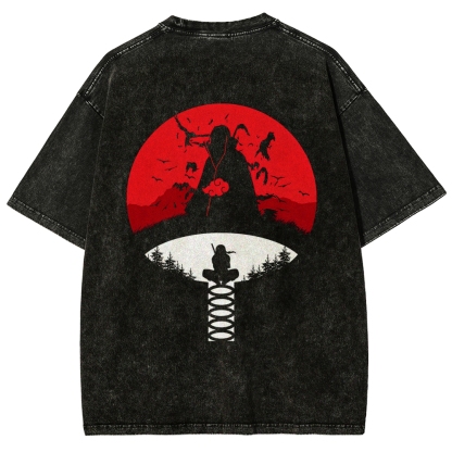 Naruto Unisex Fit Washed T-Shirt 2508023391-Coordom
