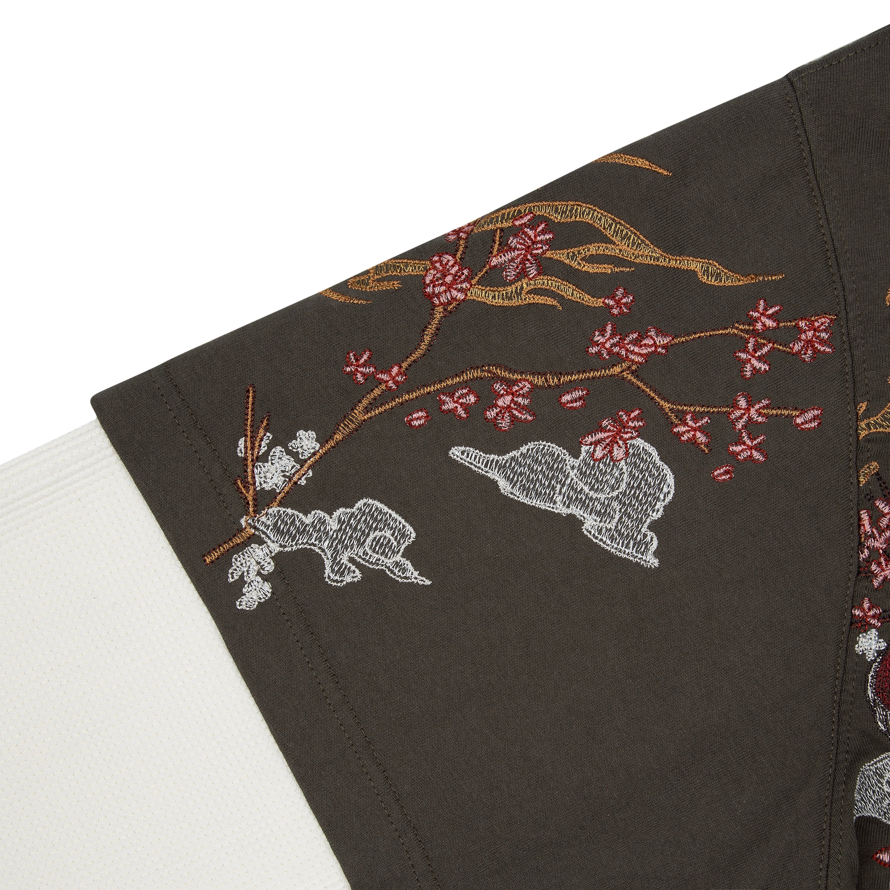 "yakuza" layered Longsleeve khaki-Coordom