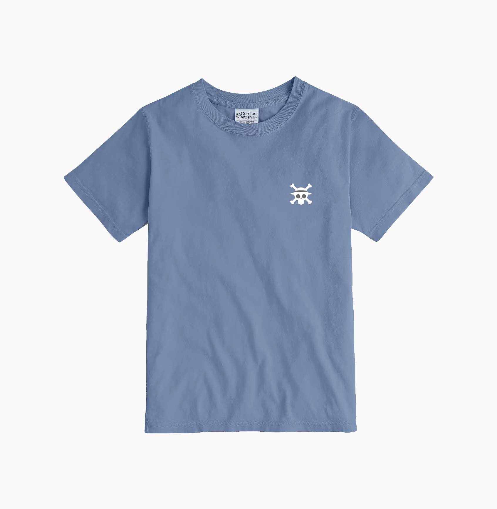 Straw Hat Washed Blue 2.0 Tee-Coordom