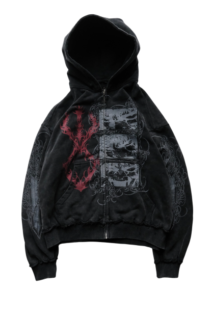 ECLIPSE ZIPUP (BLACK)-Coordom