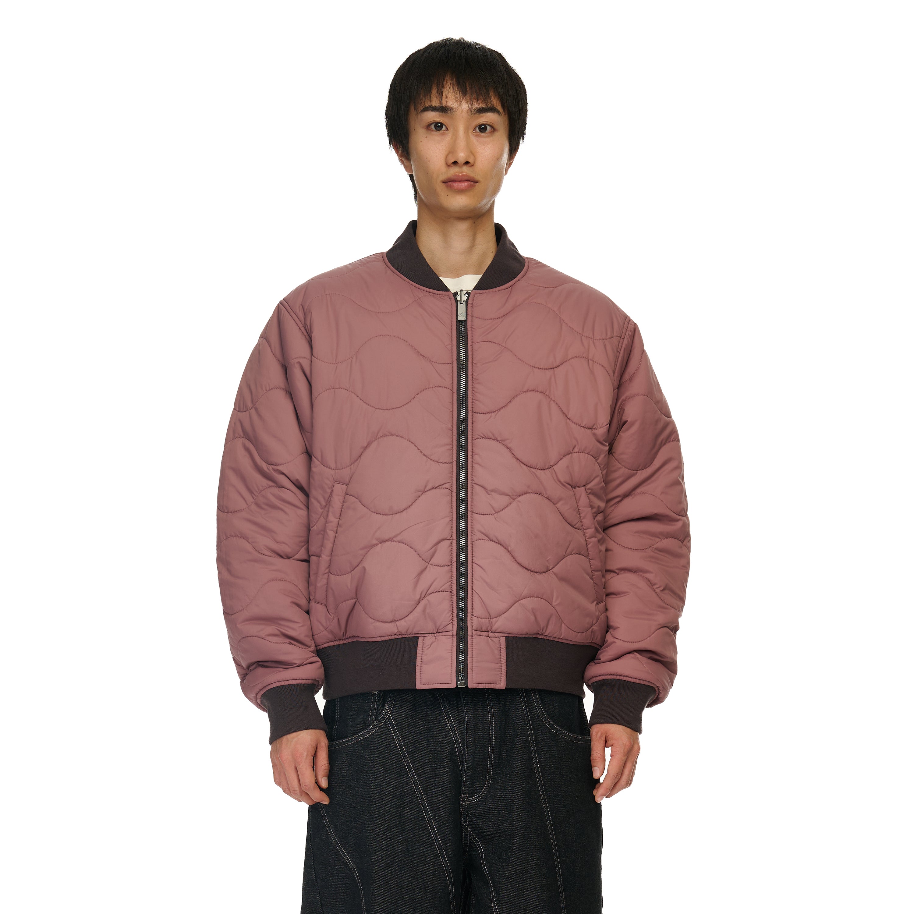 "yakuza v2" bomber Jacket deep plum-Coordom
