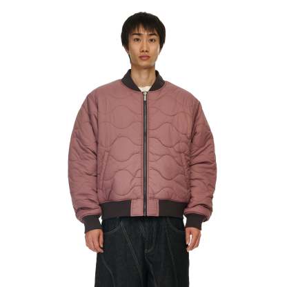 "yakuza v2" bomber Jacket deep plum-Coordom