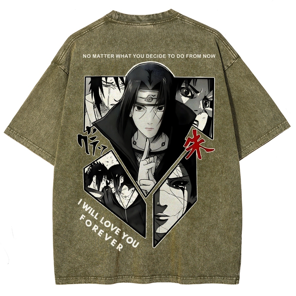 Naruto Unisex Fit Washed T-Shirt 2502003552-Coordom