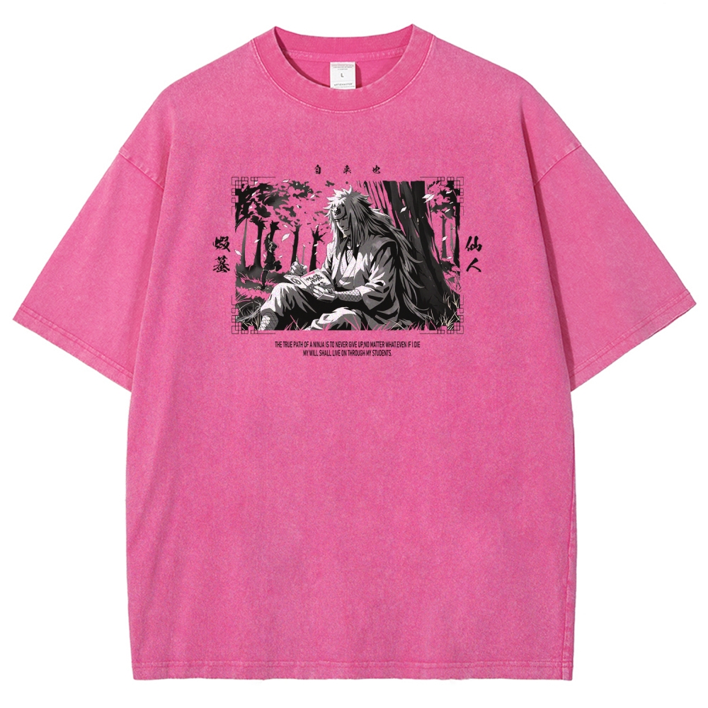 Jiraiya Unisex Fit Washed T-Shirt 2510008383-Coordom