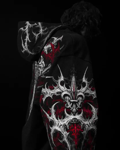 Heavenly Knight Oversized Zipup Hoodie-Coordom