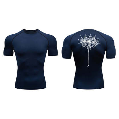 Red Spider Lily Compression T-Shirt-Coordom
