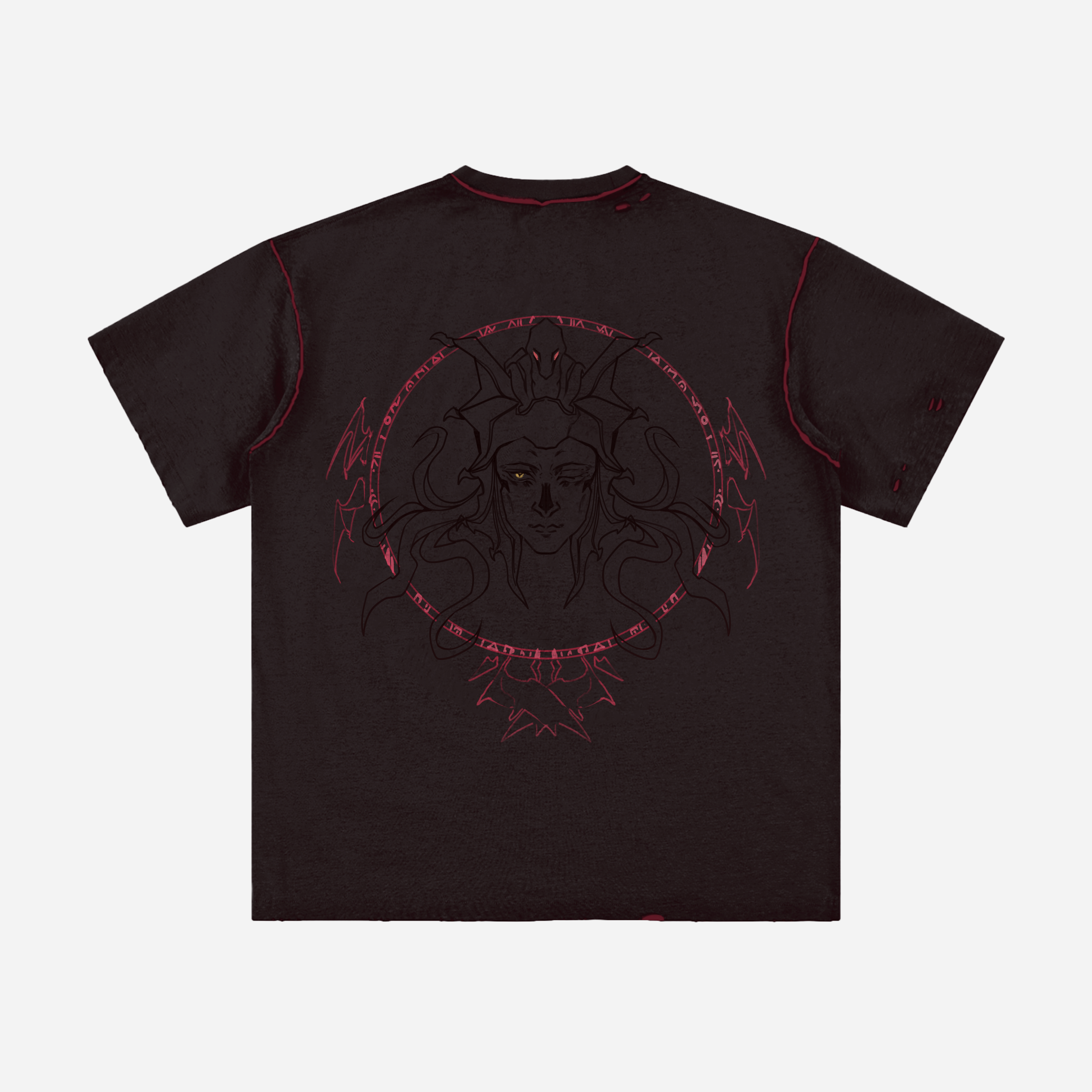 Impaler Graphic T-Shirt | Dark Alt Streetwear Oversized Tee-Coordom