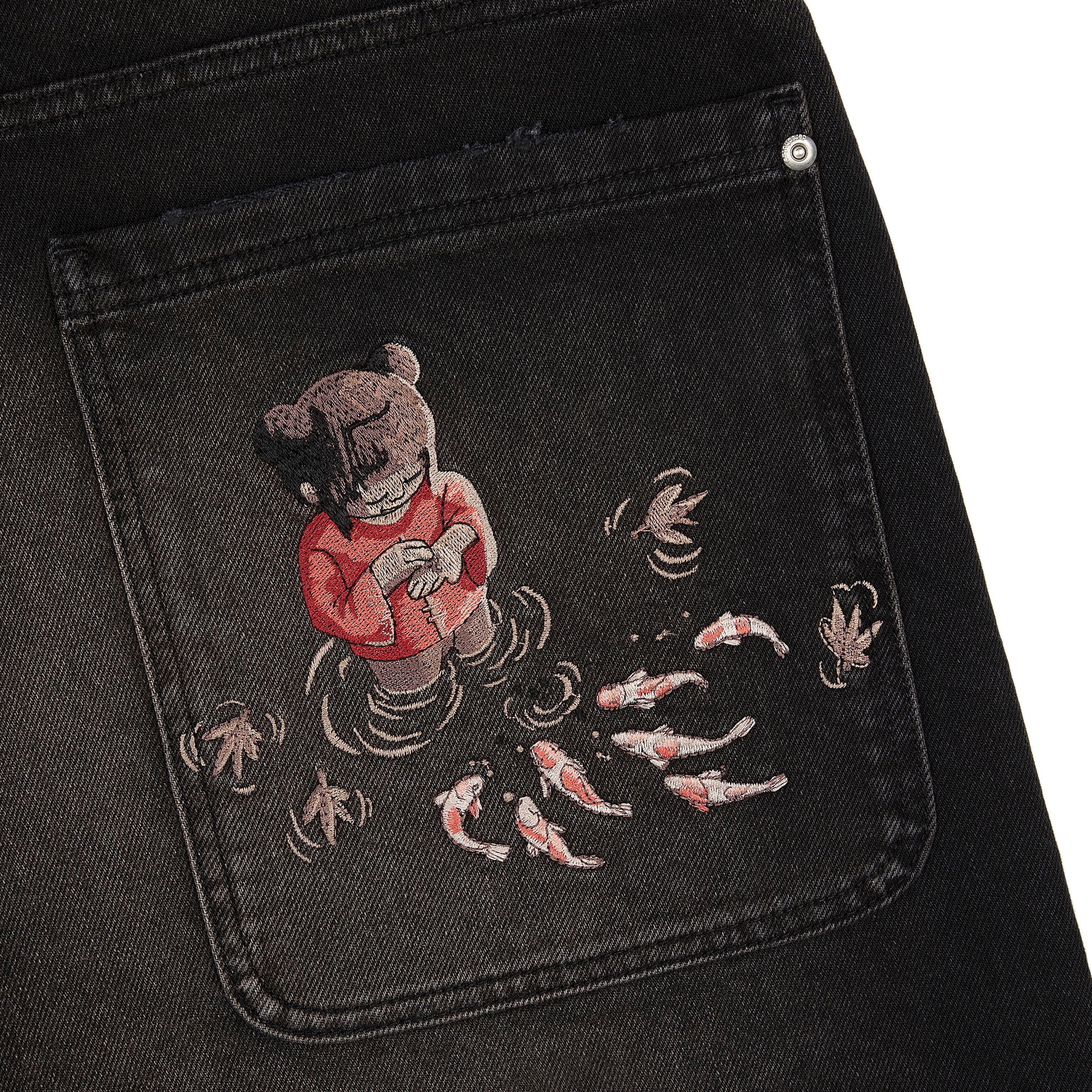 "koi fish v2" Jorts black-Coordom