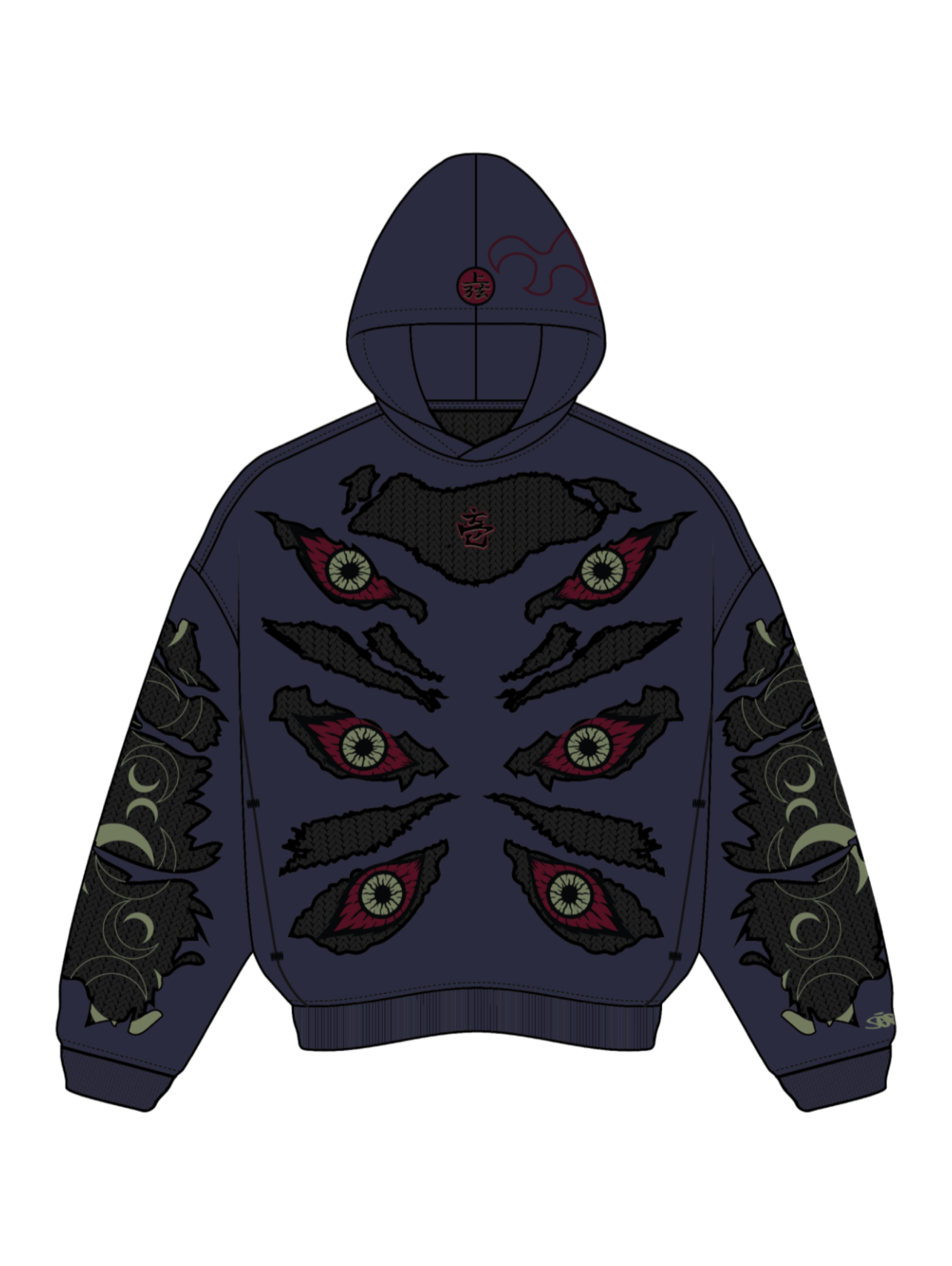 "EYE TEARS" Hoodie-Coordom
