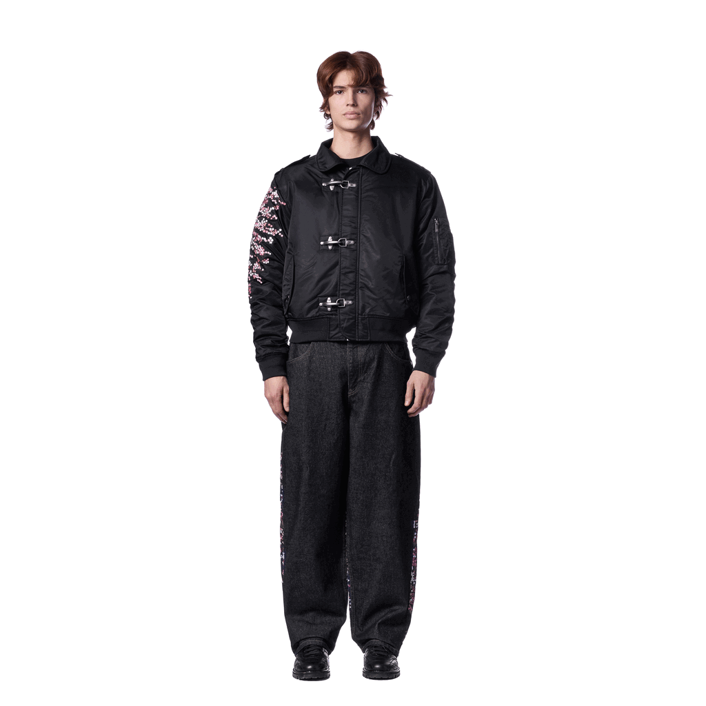 Blossom V3 Indigo Raw Denim Jeans (02) | Vintage Streetwear Baggy Pants-Coordom