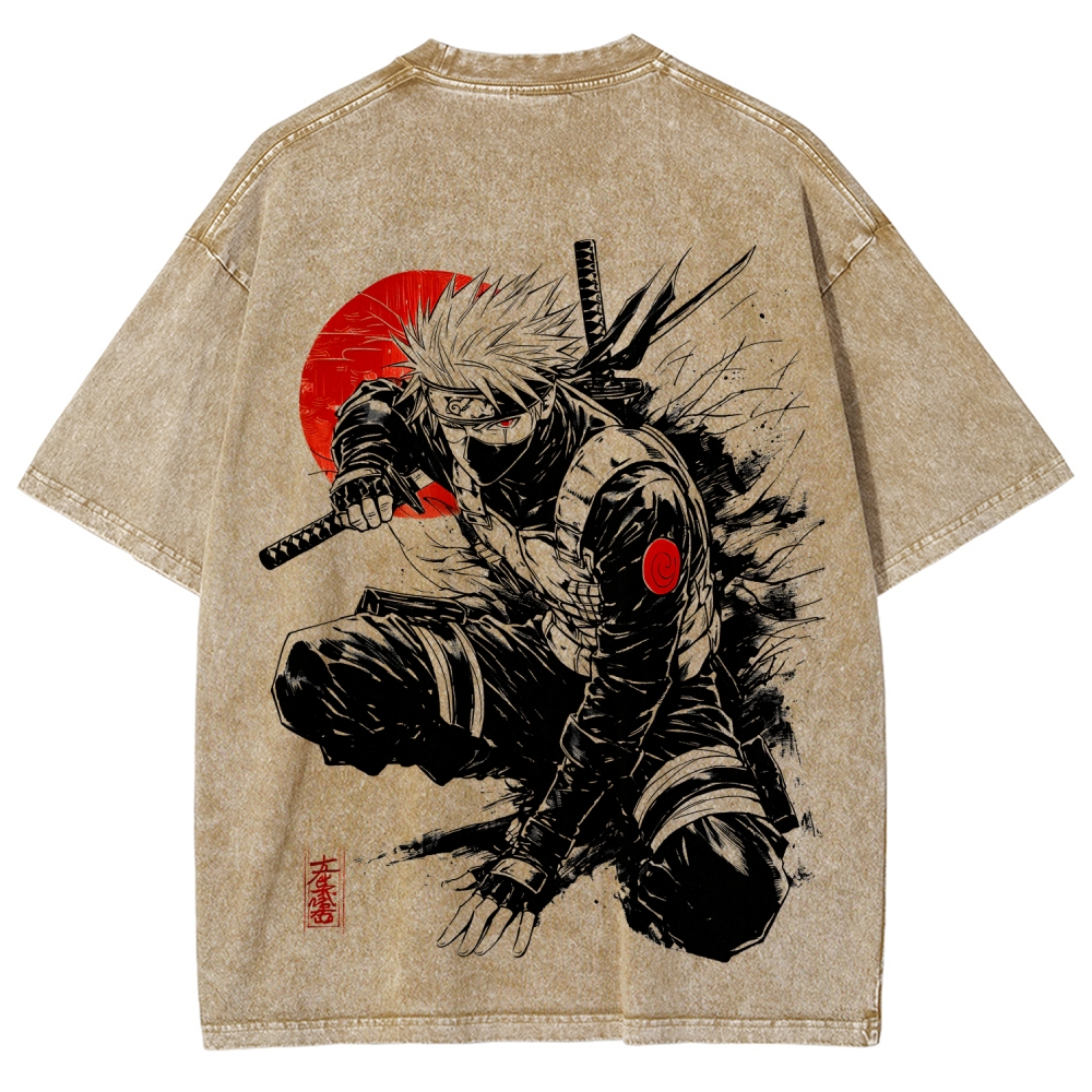 Naruto Unisex Fit Washed T-Shirt 2511024505-Coordom