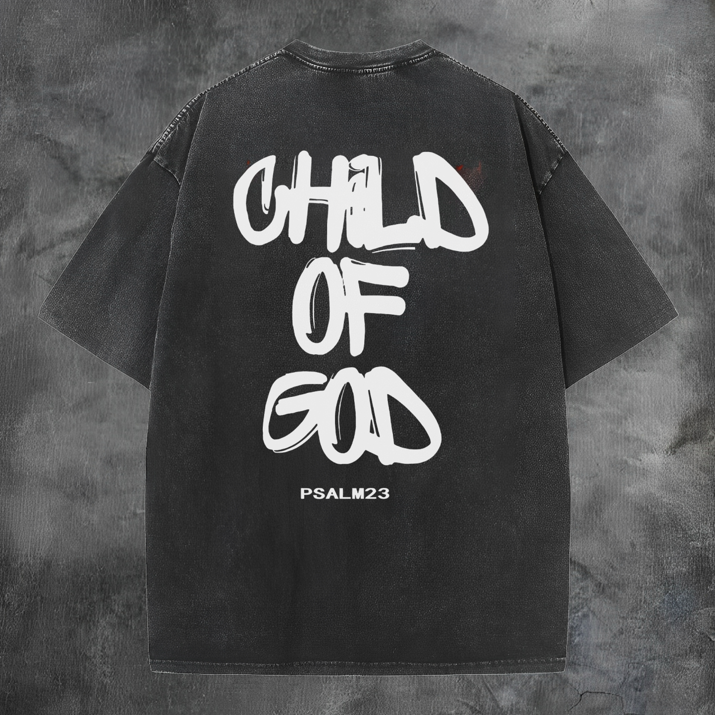 Child Of God Printed Men's Washed Tee-Coordom