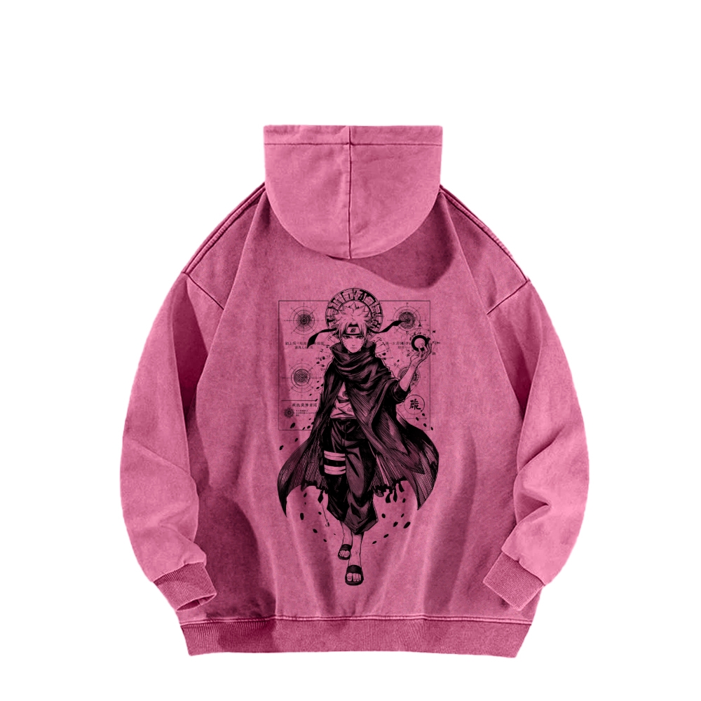 Naruto Casual Washed Hoodie 2509012969-Coordom